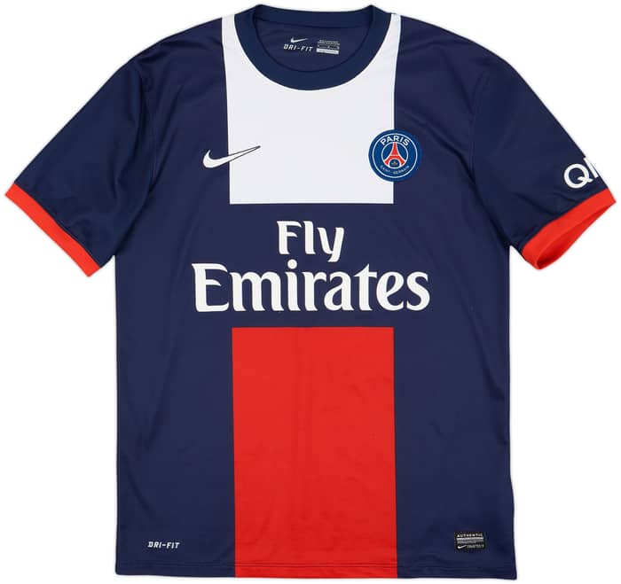 2013-14 Paris Saint-Germain Home Shirt Beckham #32 - 6/10 - (M)