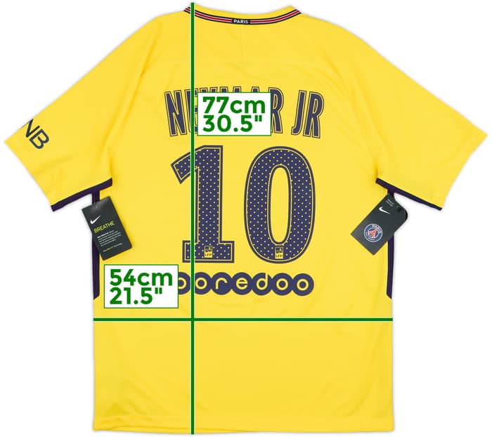 2017-18 Paris Saint-Germain Away Shirt Neymar Jr #10 (M)