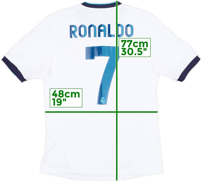 2012-13 Real Madrid Home Shirt Ronaldo #7 - 8/10 - (M)