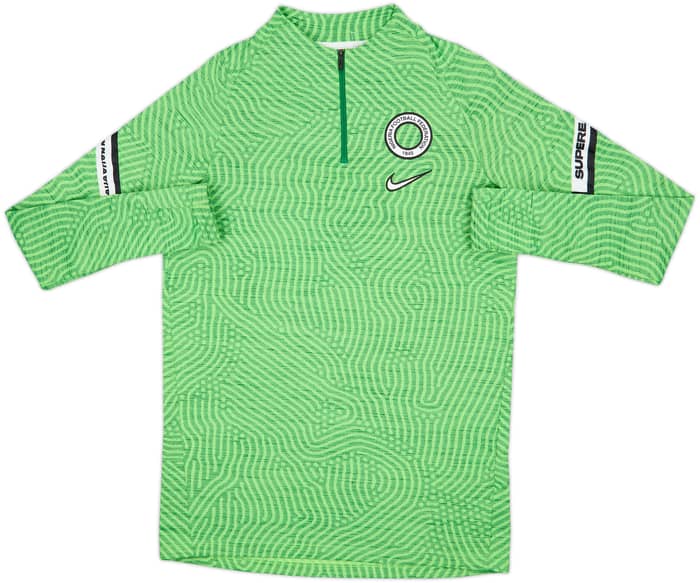 2020-22 Nigeria Nike 1/4 Zip Drill Top - 8/10 - (M)