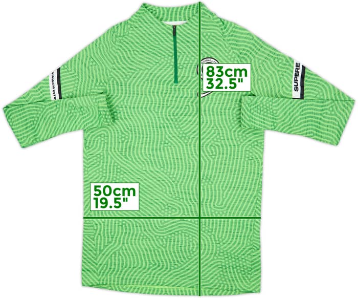 2020-22 Nigeria Nike 1/4 Zip Drill Top - 8/10 - (M)
