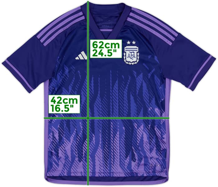 2022-23 Argentina Away Shirt - 6/10 - (L.Boys)