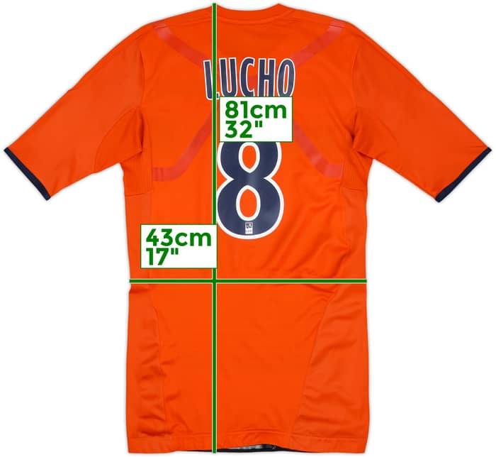 2011-12 Olympique Marseille Player Issue Third Shirt Lucho #8 - 8/10 - (L)