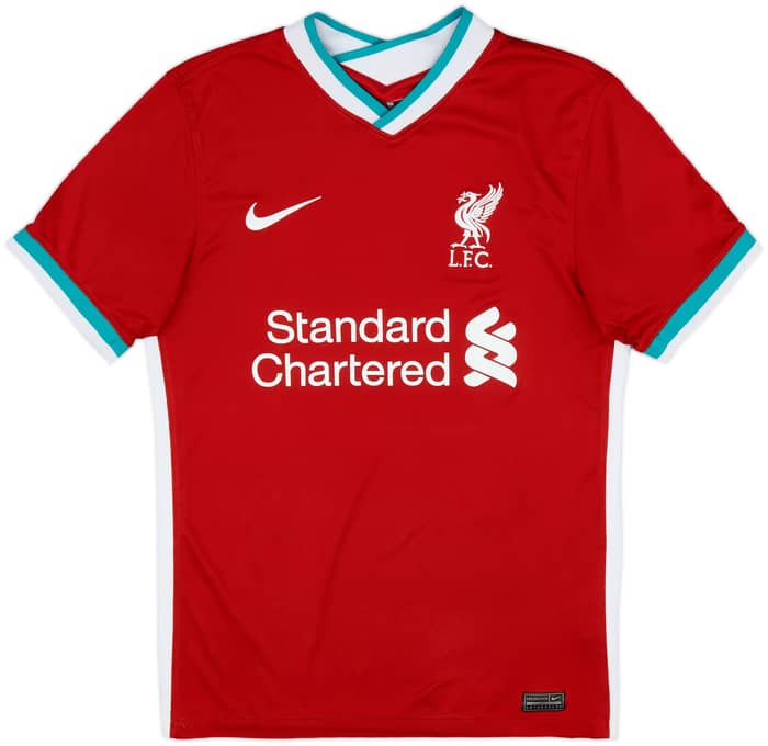 2020-21 Liverpool Home Shirt Salah #11 - 8/10 - (S)