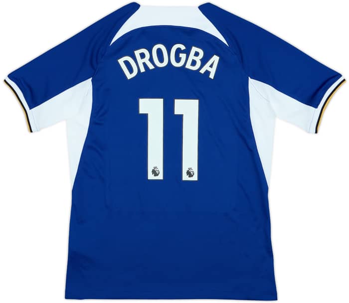 2023-24 Chelsea Home Shirt Drogba #11 - 8/10 - (L.Boys)