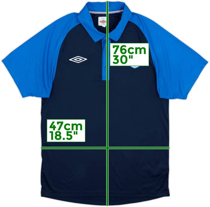 2010-11 England Umbro Polo Shirt - 7/10 - (M)