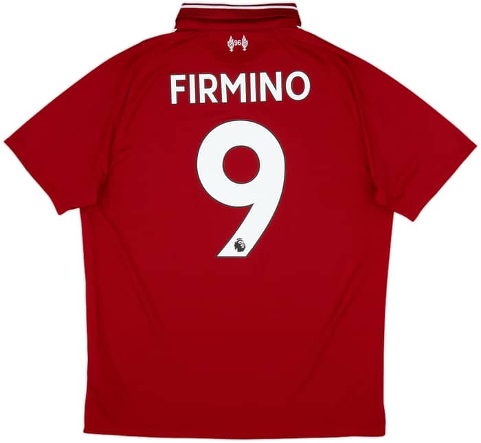 2018-19 Liverpool '6 Times' Home Shirt Firmino #9 - 10/10 - (M)