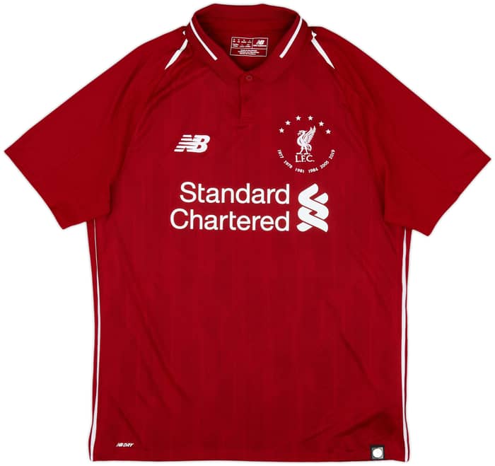 2018-19 Liverpool '6 Times' Home Shirt Firmino #9 - 10/10 - (M)