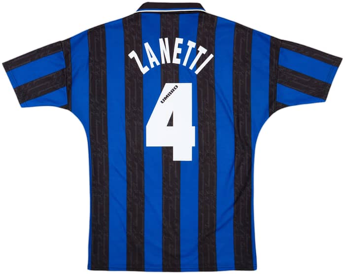 1996-97 Inter Milan Home Shirt Zanetti #4 - 8/10 - (XL)