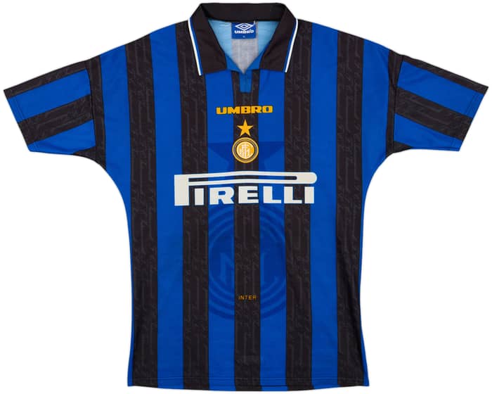 1996-97 Inter Milan Home Shirt Zanetti #4 - 8/10 - (XL)