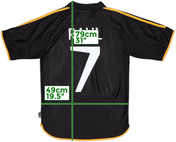 1999-01 Real Madrid Away Shirt Raul #7 - 8/10 - (S)