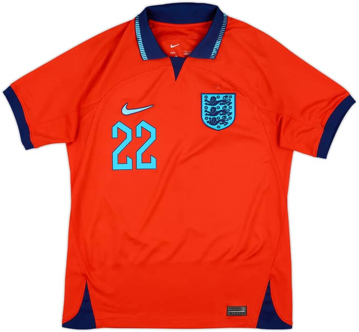 2022-23 England Away Shirt Bellingham #22 - 8/10 - (S)