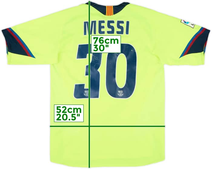 2005-06 Barcelona Away Shirt Messi #30 - 5/10 - (M)