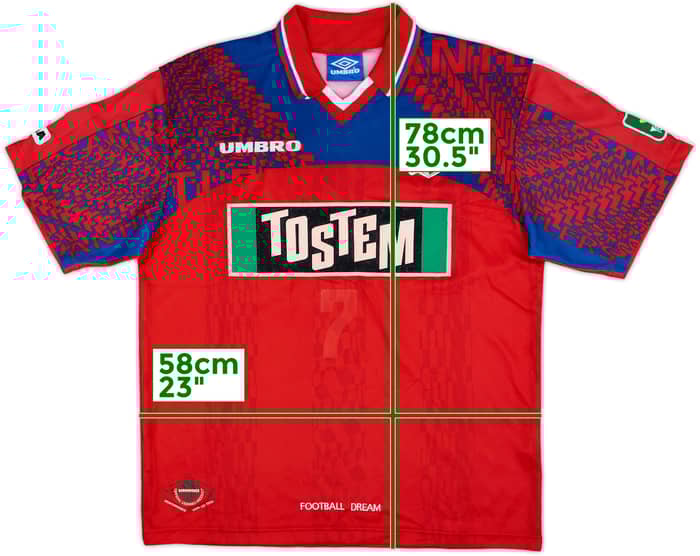 1997 Kashima Antlers Home Shirt - 5/10 - (L)
