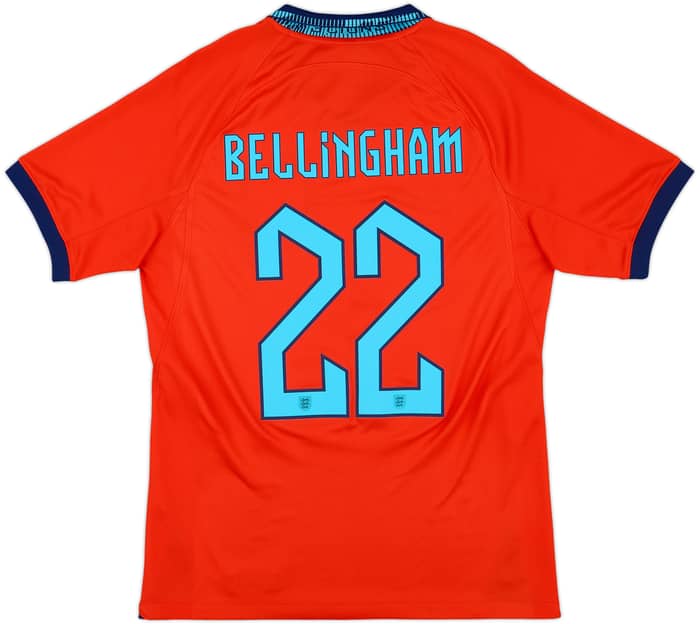 2022-23 England Away Shirt Bellingham #22 - 10/10 - (S)