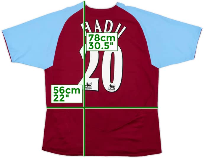2003-04 Aston Villa Home Shirt Hadji #20 - 7/10 - (M)