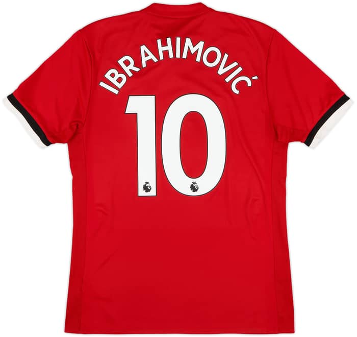 2017-18 Manchester United Home Shirt Ibrahimovic #10 - 6/10 - (M)
