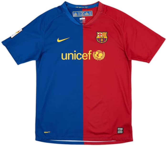 2008-09 Barcelona Home Shirt Messi #10 - 8/10 - (XL.Boys)