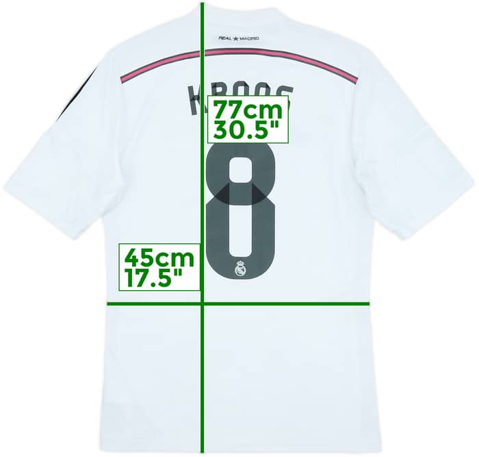 2014-15 Real Madrid Home Shirt Kroos #8 - 7/10 - (M)