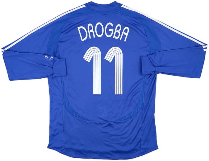 2006-08 Chelsea Home L/S Shirt Drogba #11 - 6/10 - (XL)