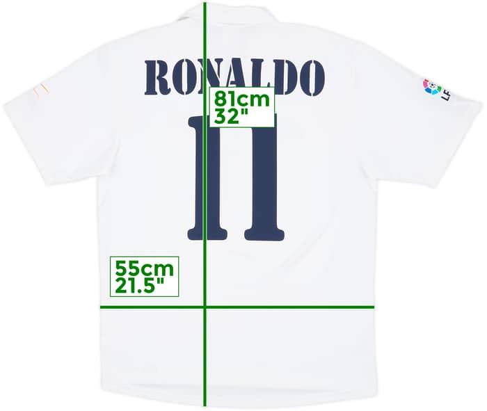 2002-03 Real Madrid Centenary Home Shirt Ronaldo #11 - 8/10 - (M)