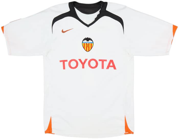 2005-06 Valencia Home Shirt David Villa #7 - 6/10 - (S)