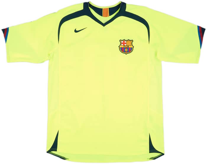 2005-06 Barcelona Away Shirt Ronaldinho #10 - 8/10 - (L)