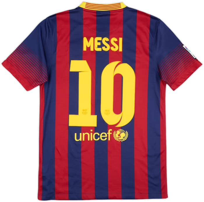 2013-14 Barcelona Home Shirt Messi #10 - 8/10 - (S)