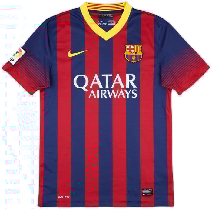 2013-14 Barcelona Home Shirt Messi #10 - 8/10 - (S)