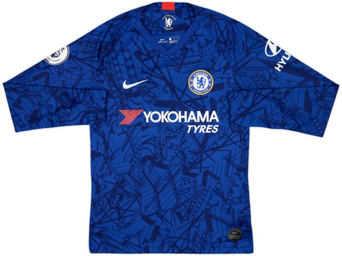 2019-20 Chelsea Home L/S Shirt Abraham #9 - 7/10 - (S)