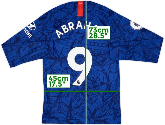 2019-20 Chelsea Home L/S Shirt Abraham #9 - 7/10 - (S)