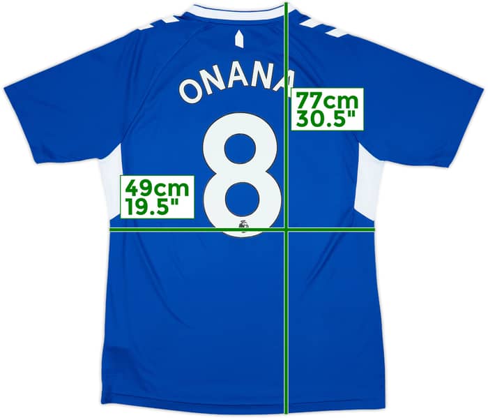 2022-23 Everton Home Shirt Onana #8 - 8/10 - (L)