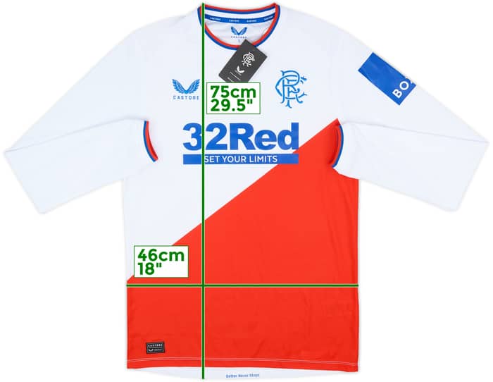 2022-23 Rangers Away L/S Shirt (S)