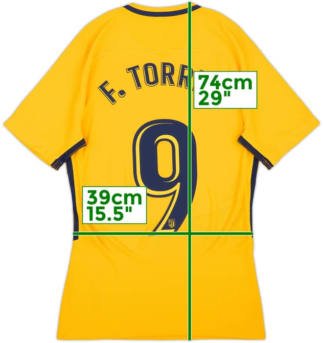 2017-18 Atletico Madrid Player Issue Away Shirt Torres #9 - 8/10 - (S)