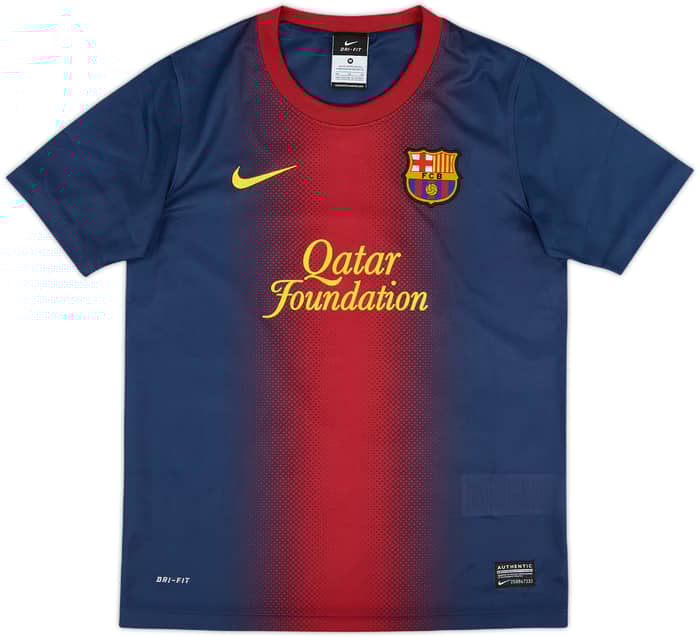 2012-13 Barcelona Basic Home Shirt - 10/10 - (M.Boys)