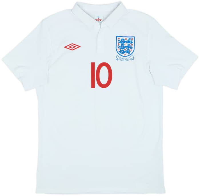2009-10 England 'South Africa' Home Shirt Rooney #10 - 8/10 - (M)