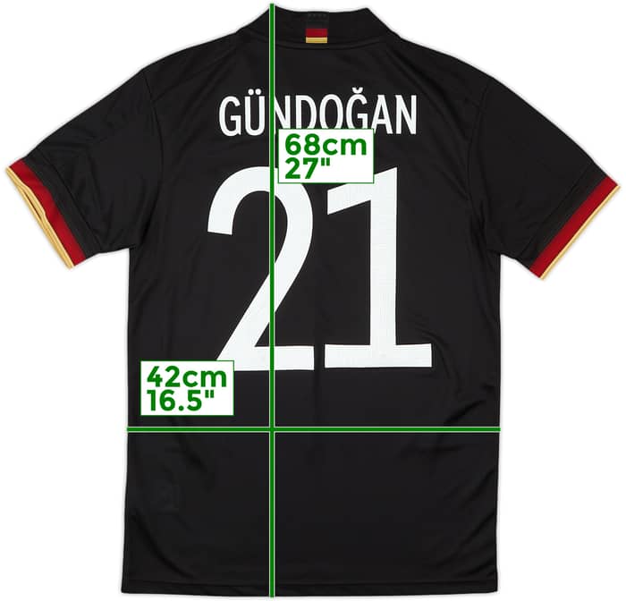 2020-21 Germany Away Shirt Gundogan #21 - 10/10 - (S)
