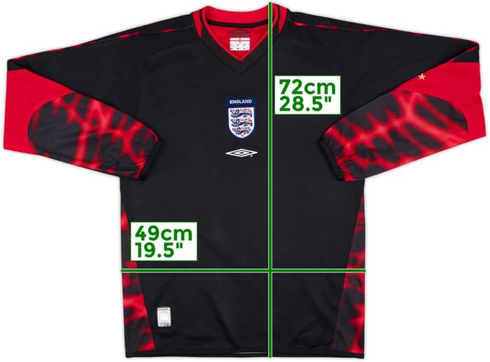 2002-03 England GK Shirt - 9/10 - (S)
