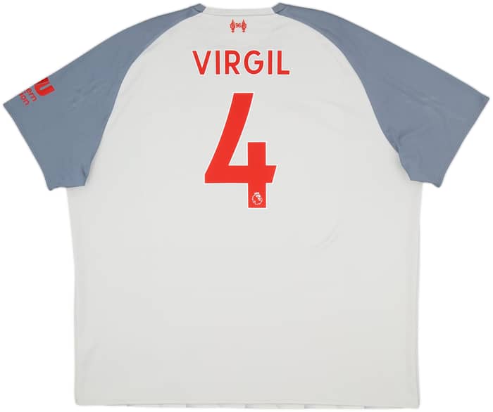 2018-19 Liverpool Third Shirt Virgil #4 - 6/10 - (3XL)