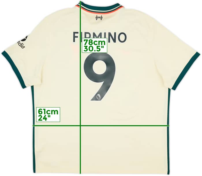 2021-22 Liverpool Away Shirt Firmino #9 - 7/10 - (XXL)
