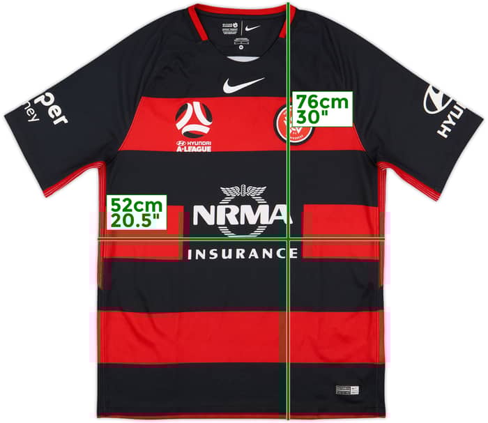 2017-18 Western Sydney Wanderers Home Shirt - 7/10 - (M)