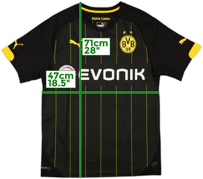 Camiseta de visitante del Borussia Dortmund 2014-16 - 6/10 - (S)
