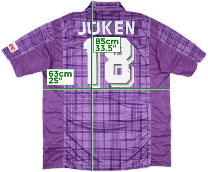 1997-99 Sanfrecce Hiroshima Match Issue Home Shirt #18
