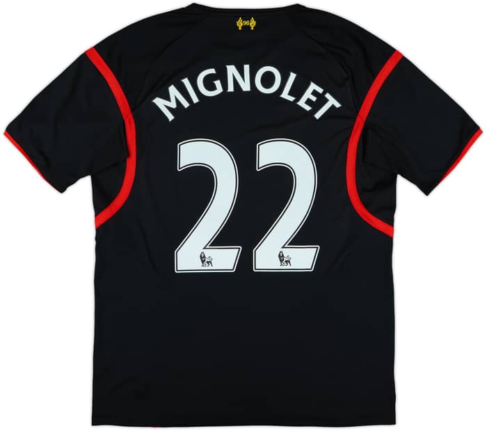 2014-15 Liverpool GK S/S Shirt Mignolet #22 - 8/10 - (L)