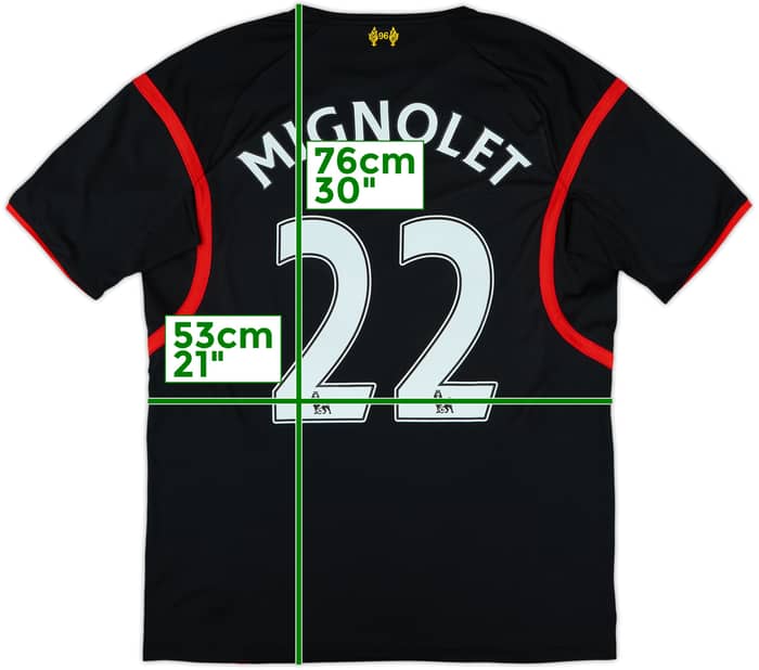 2014-15 Liverpool GK S/S Shirt Mignolet #22 - 8/10 - (L)