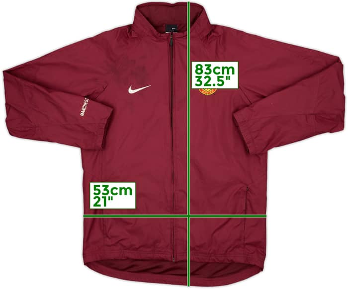 2004-05 Manchester United Nike Hooded Rain Jacket - 5/10 - (S)