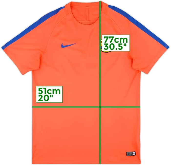 2016-17 Barcelona Nike Training Shirt - 8/10 - (L)