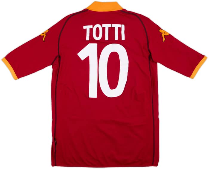 2002-03 Roma Home Shirt Totti #10 - 6/10 - (M)