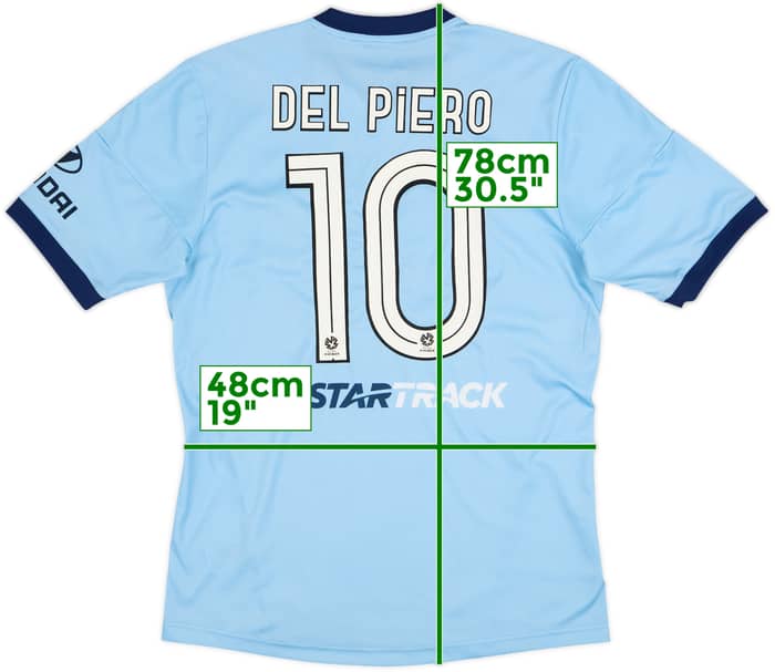 2014-15 Sydney FC Home Shirt Del Piero #10 - 9/10 - (M)
