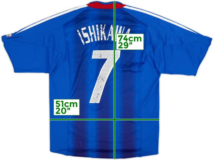 2004-06 Japan Home Shirt Ishikawa #7 - 5/10 - (M)